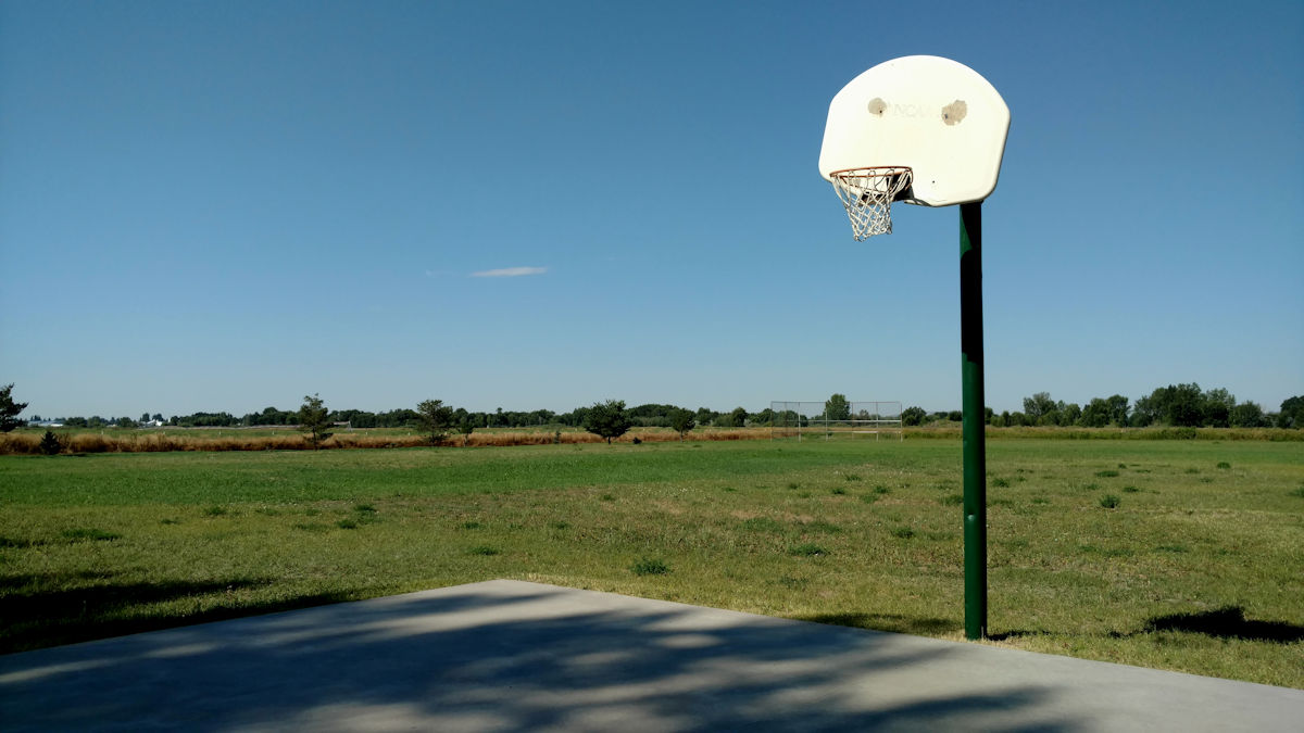 Westover Family Ranch Basketball Court